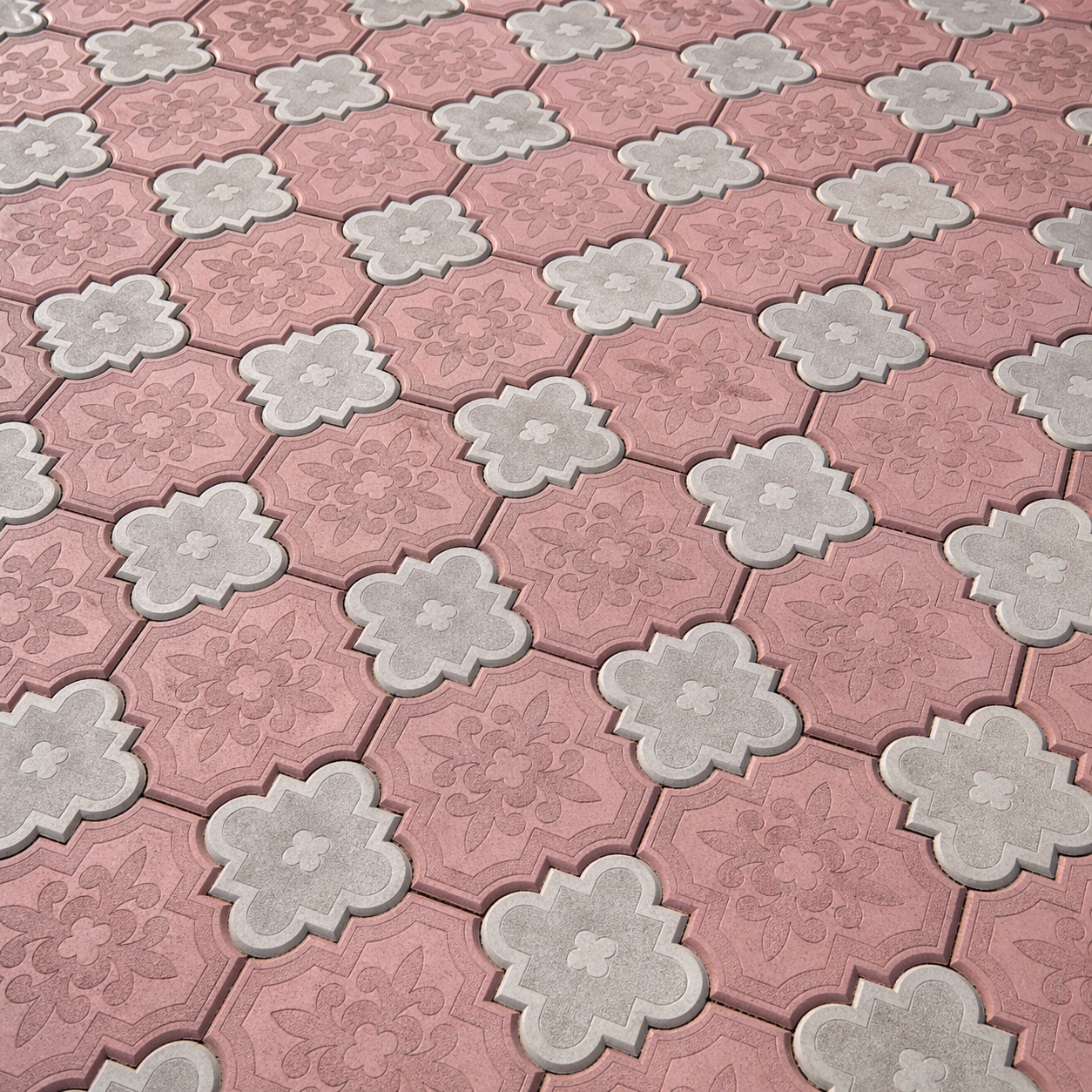 Плитка тротуарная вибролитая (Клевер орнаментный 2) - тротуарная плитка в Слуцке